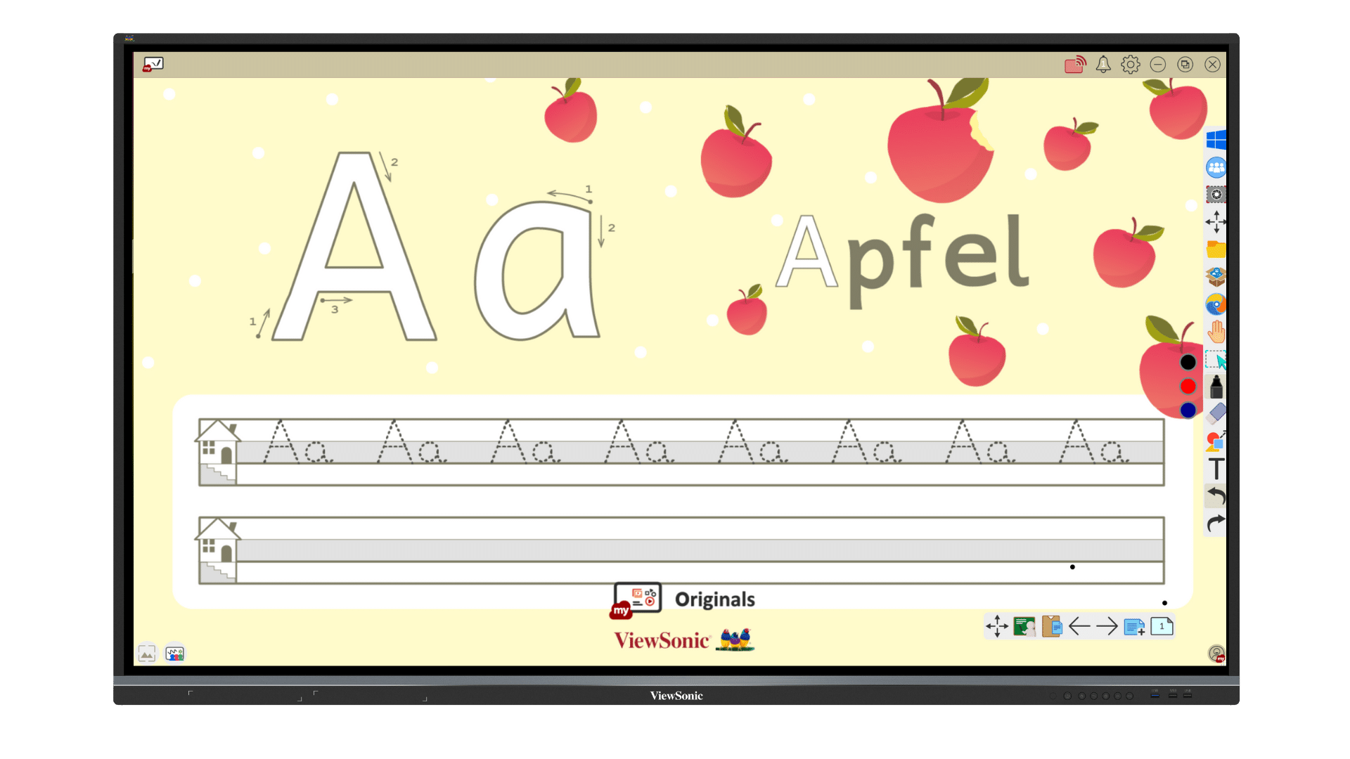 whiteboard_digitales whiteboard Rechtschreibung
