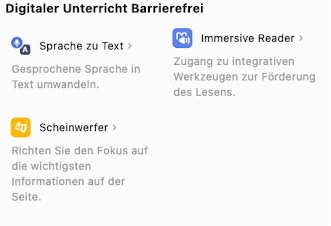 Digitaler Unterricht barrierefrei