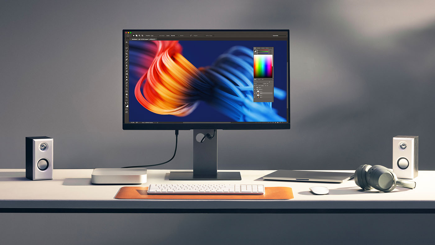 ViewSonic VP2488-5K monitor paired with Mac Mini