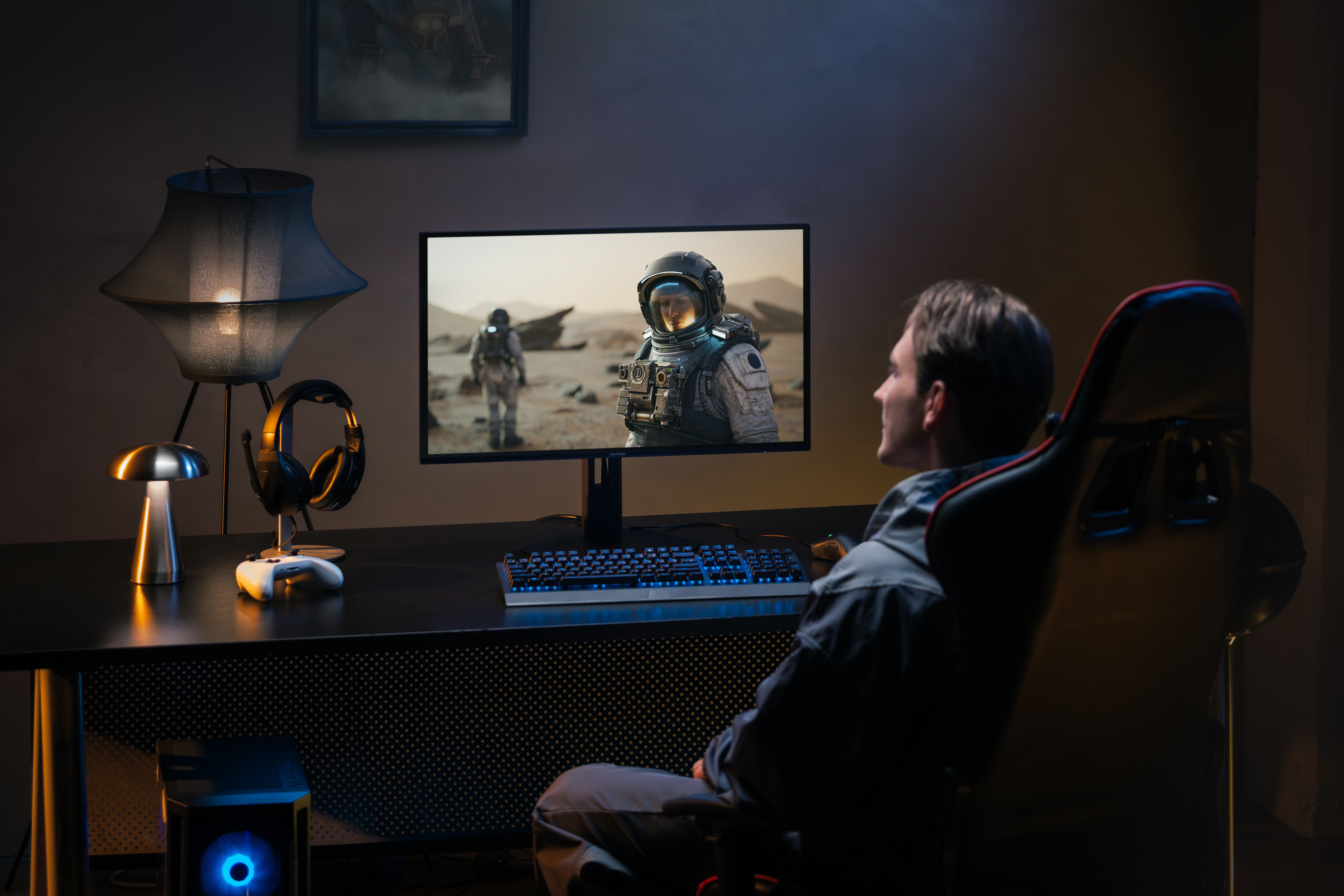 OLED monitor used for entertainment.