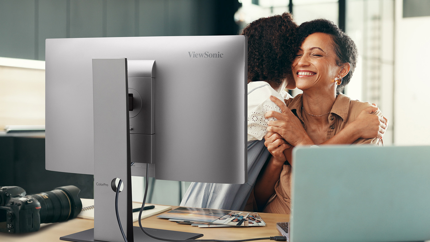 Mom using a creative monitor