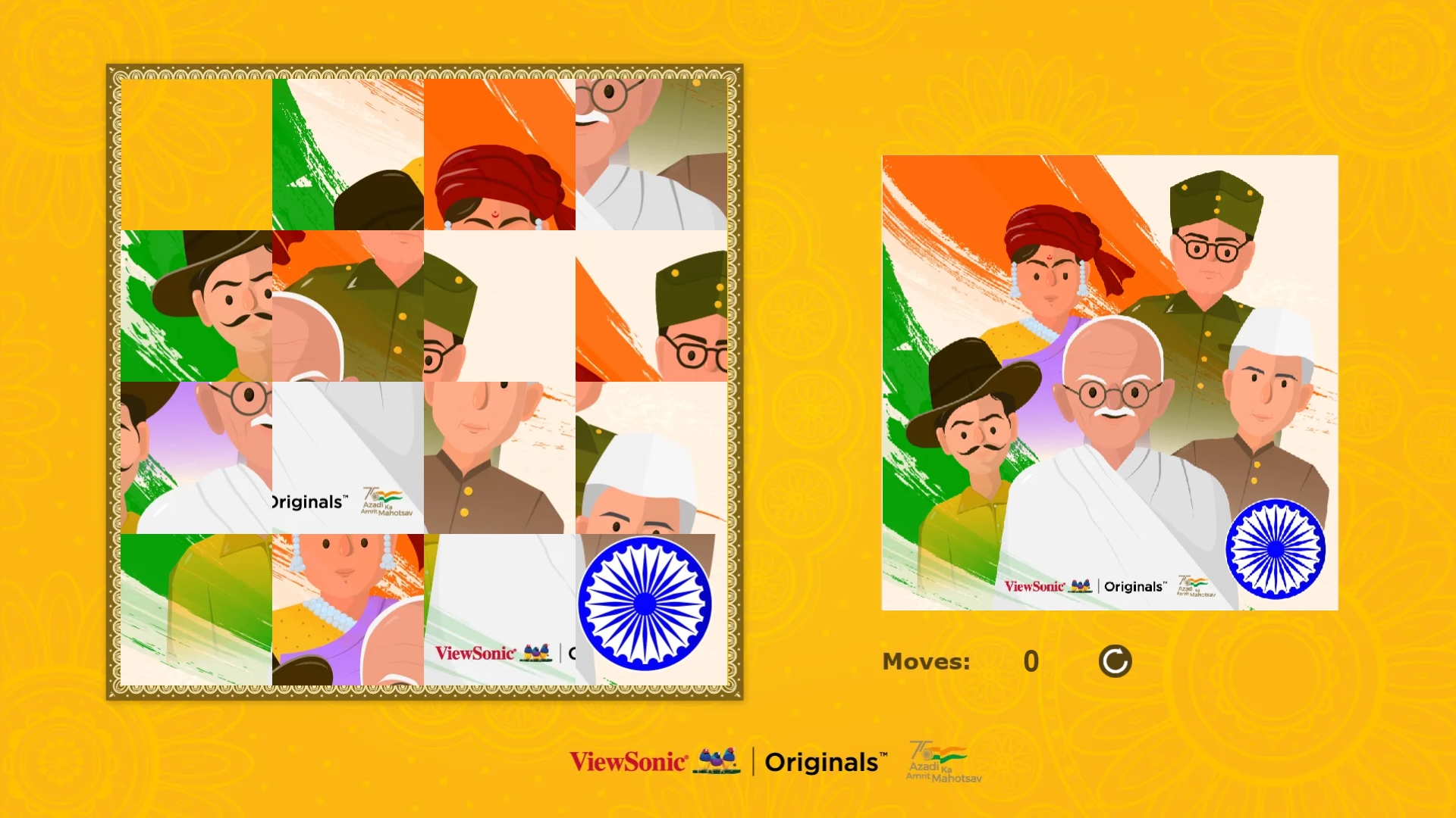Indian Freedom Fighters game on ViewSonic Originals