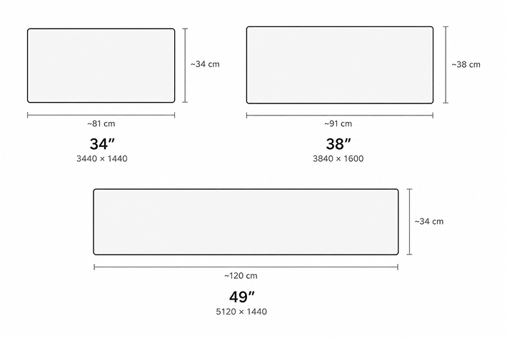 Ultrawide Size Comparison