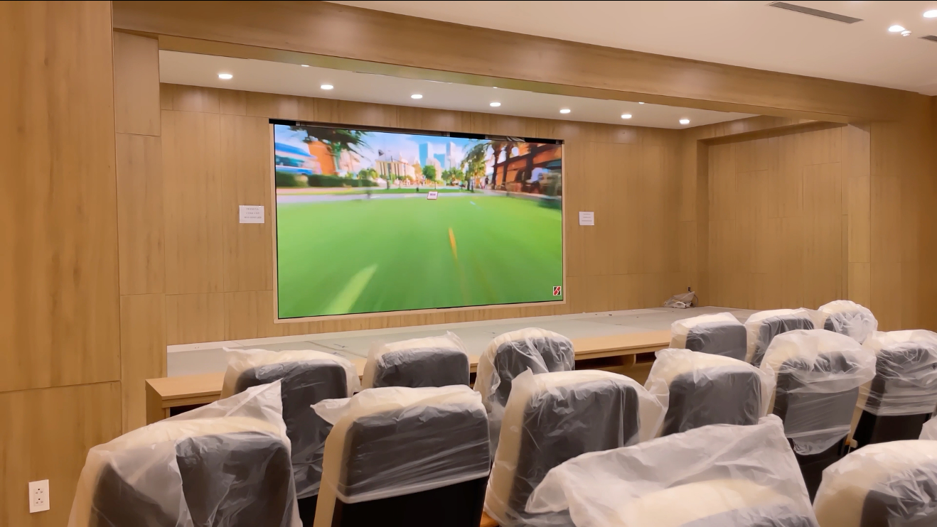 dvLED display in bank's board room