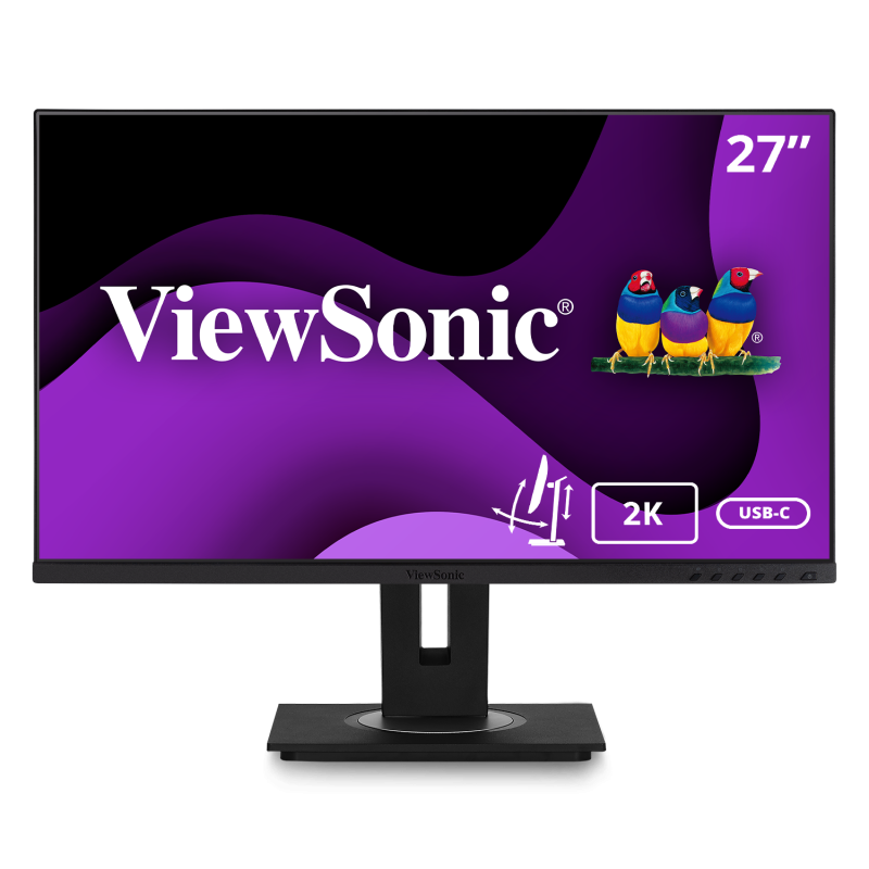 ViewSonic VG2756-2K, 27'' QHD Docking Monitor with USB-C and Built