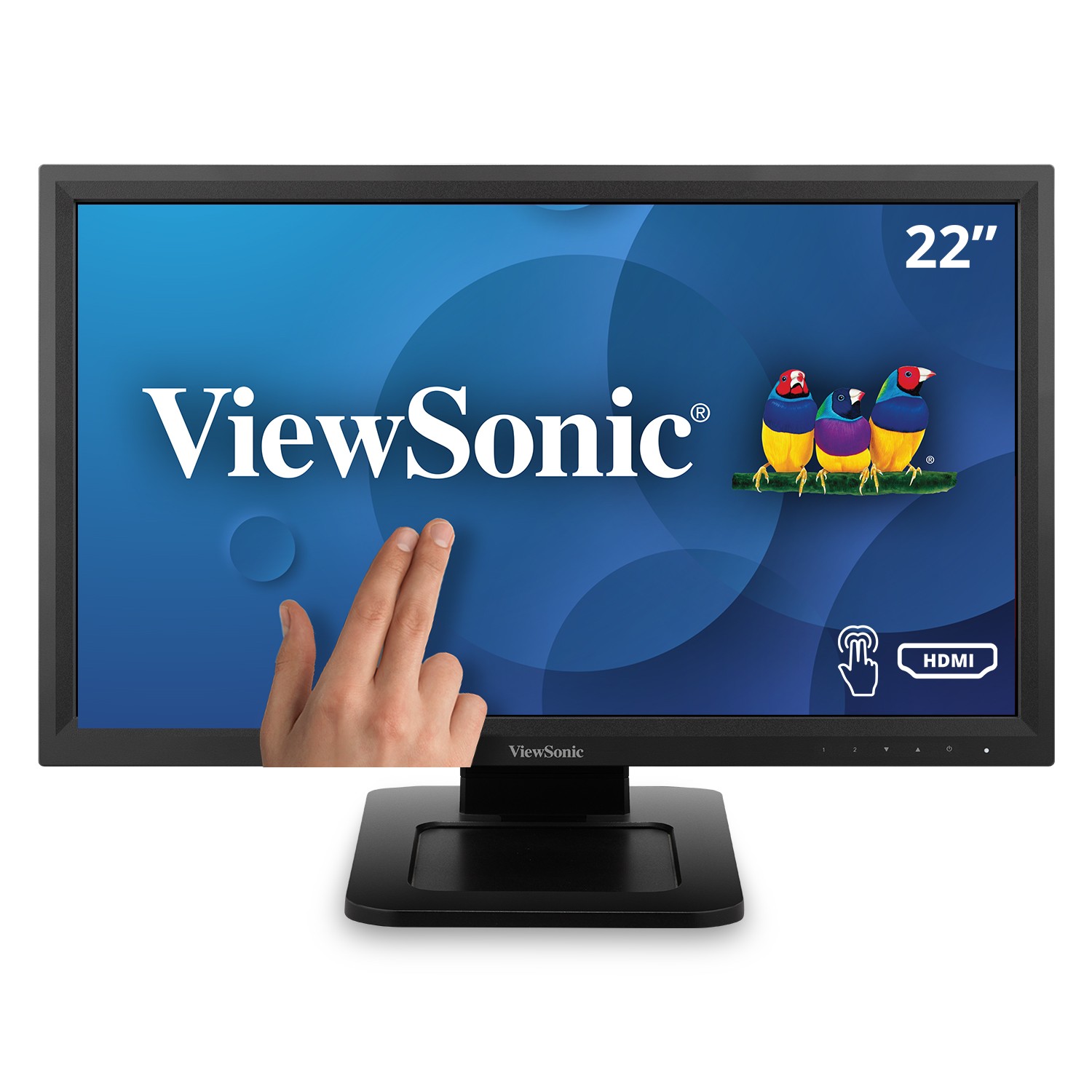 TD2211 22" 1080p Single Point Resistive Touch Monitor with USB, HDMI, DVI and VGA