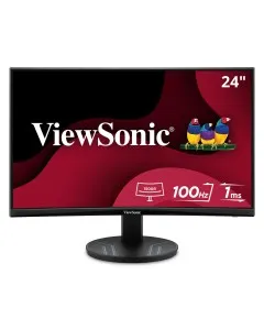 ViewSonic 24" 1080p Curved Monitor with 100Hz, Variable Refresh Rate, HDMI and DisplayPort | VA2416C
