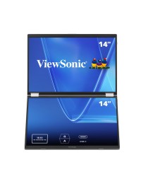 ViewSonic 14" WUXGA Dual Screen Portable Monitor with USB-C and Protective Case | VG1457