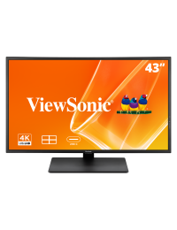 ViewSonic 43" 4K UHD Monitor with MultiPicture Functionality, PIP, PBP, USB-C, HDMI and DisplayPort | VX4381U-4K