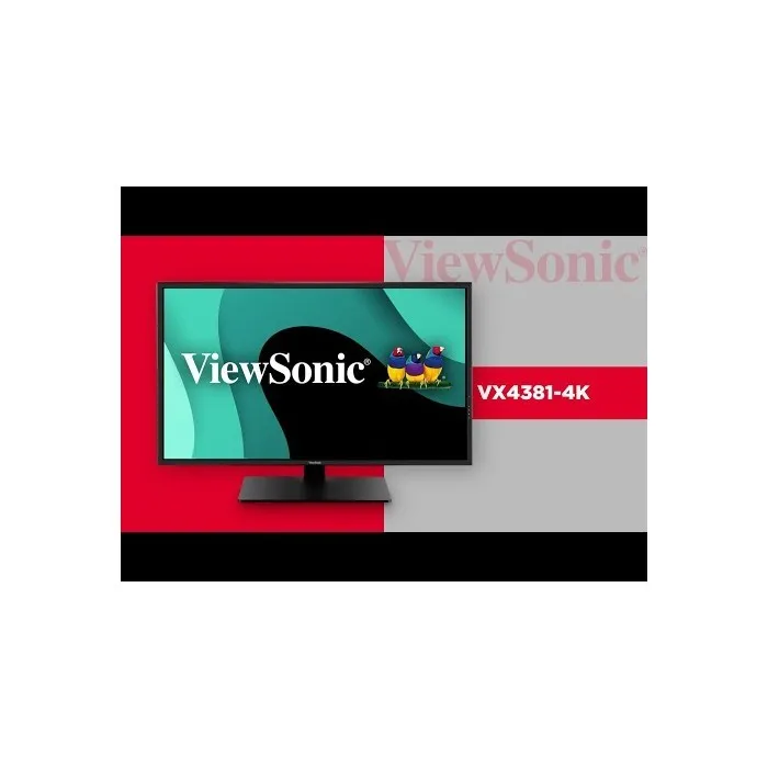 ViewSonic ディスプレイ モニター本体 4K ViewSonic 43 4K UHD Monitor with HDR10, HDMI and DisplayPort