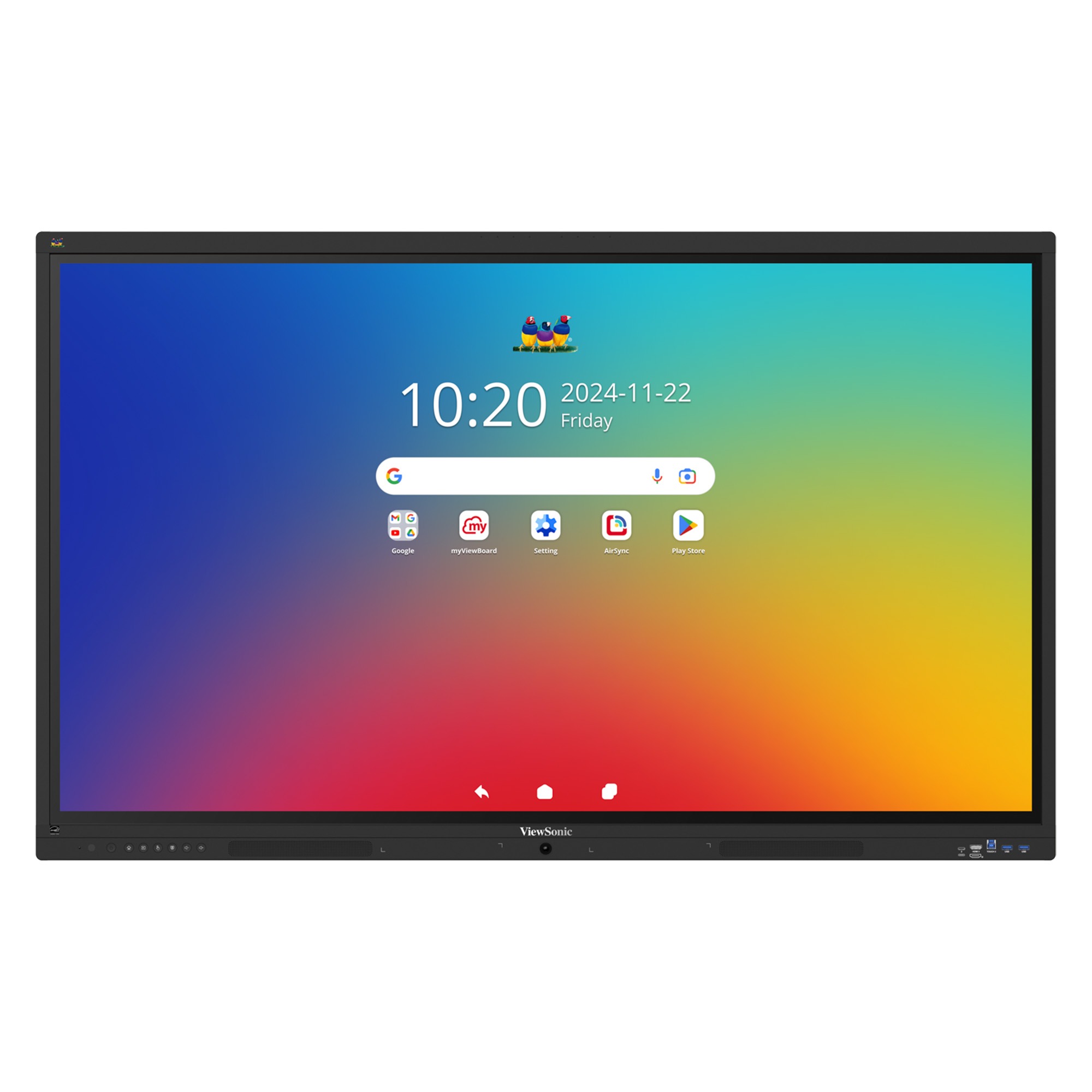 IFP5541 - 55" 4K 16:9 Android EDLA ViewBoard interactive display with integrated microphone and USB-C