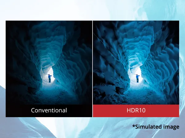 HDR10 Content Support, Brighter Colors, Richer Contrast