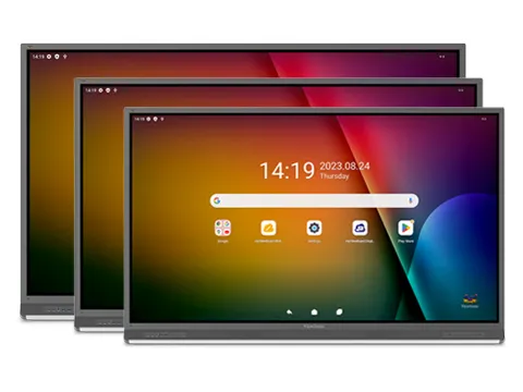 Line up of IFP52-2ED ViewBoard displays