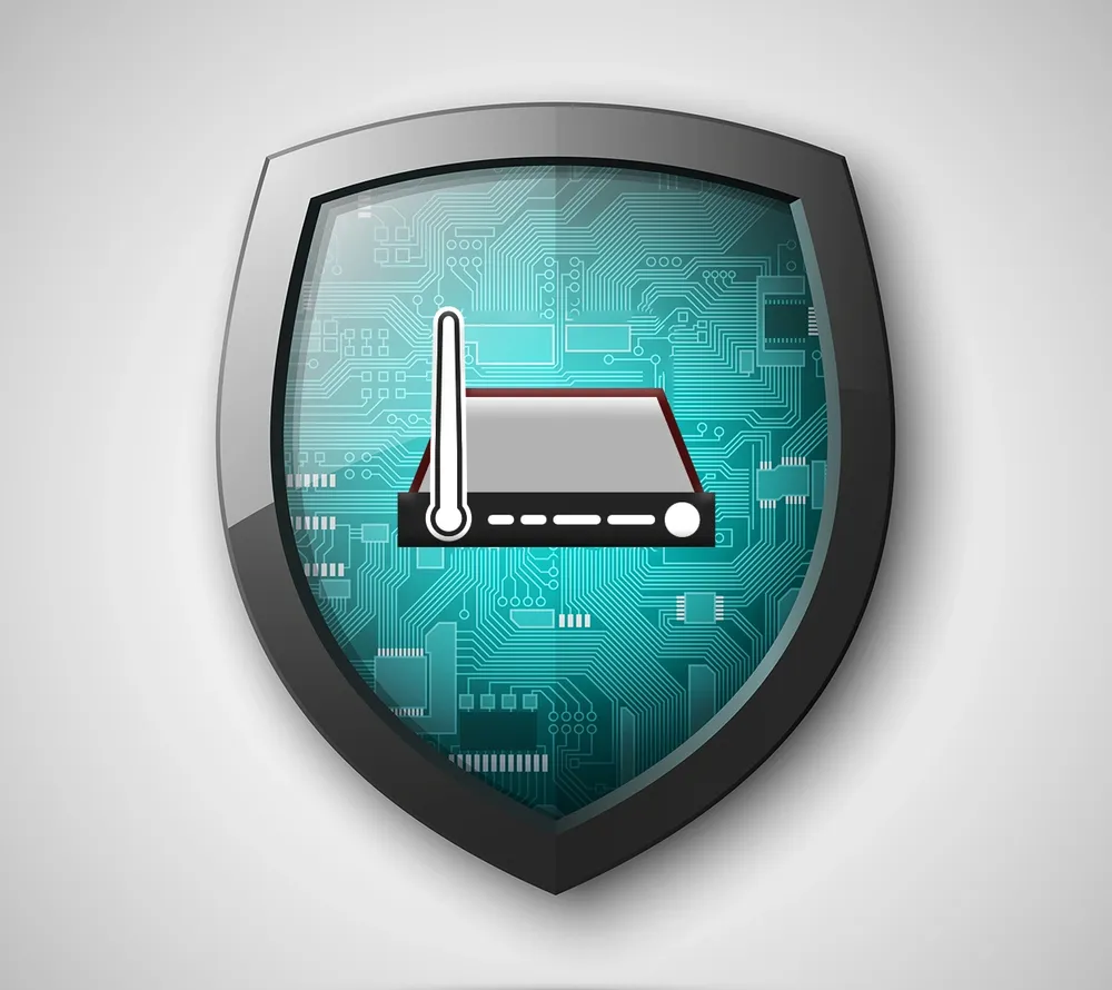an icon of a vpc inside of a depiction of a shield