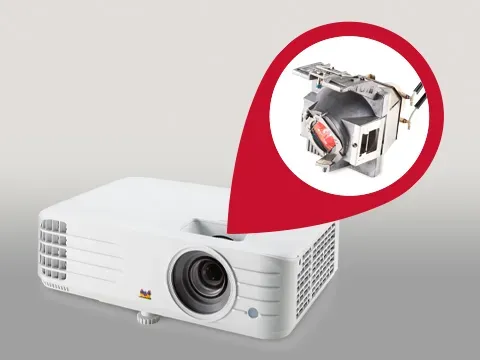 a projector lamp