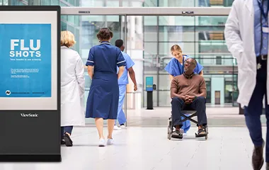 a hospital kiosk