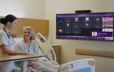 a monitor showing health diagnostic results