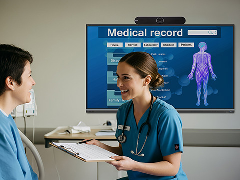 Multi-presenter and split screen presentations are shown