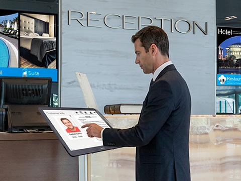 A device scans a QR code to join the connection