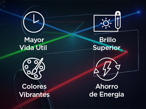 longler lifespan, enhanced brightness, vibrant colors, and energy saving