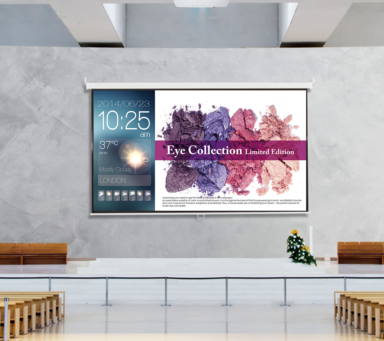 Bright Images in Large Spaces, 5500 Lumen Brightness