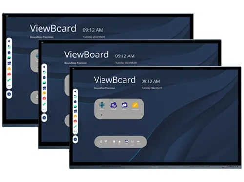 Series of different sizes of ViewBoard IFP62 displays