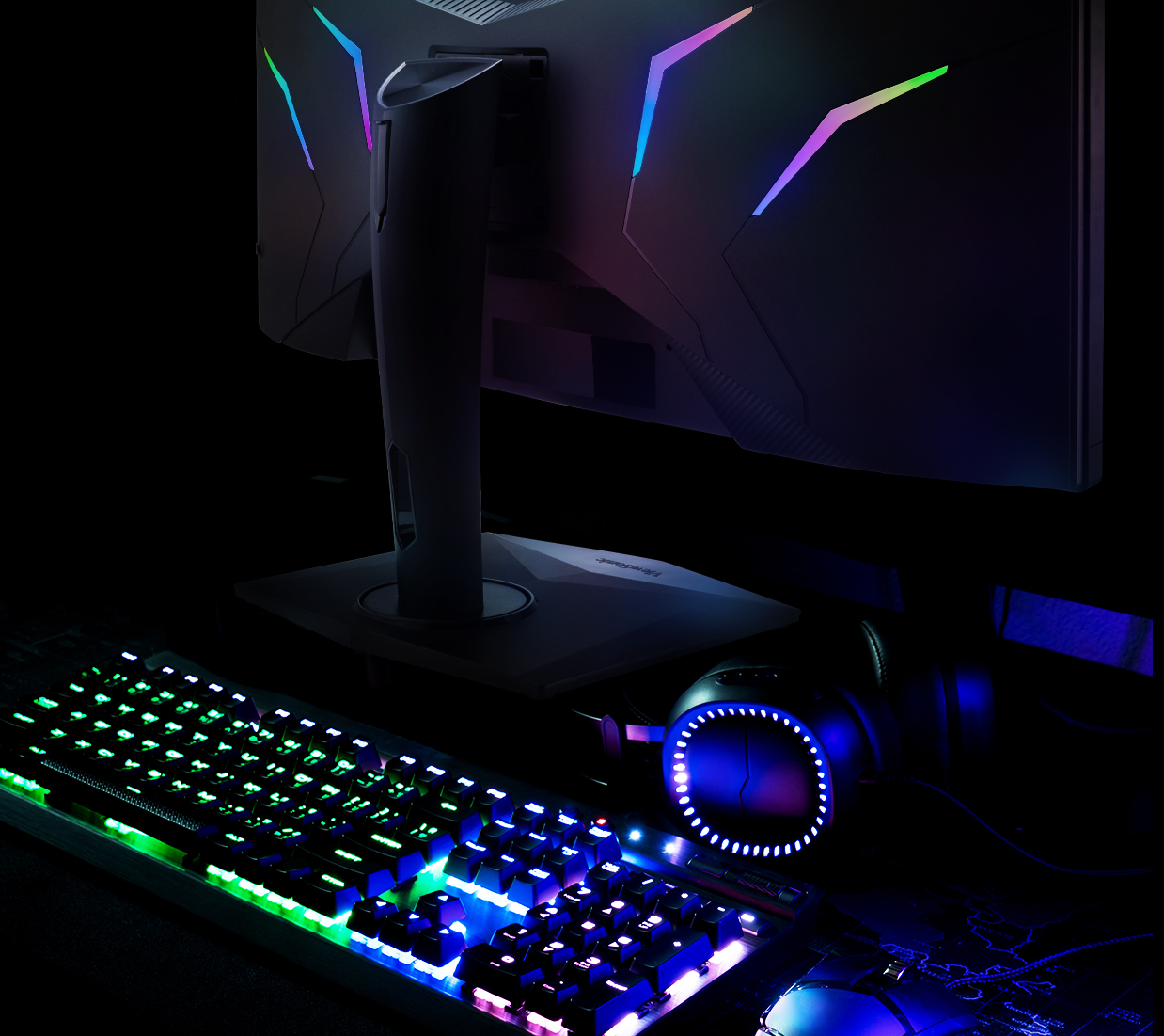 ELITE RGB Lighting, Illuminated Gaming Setup