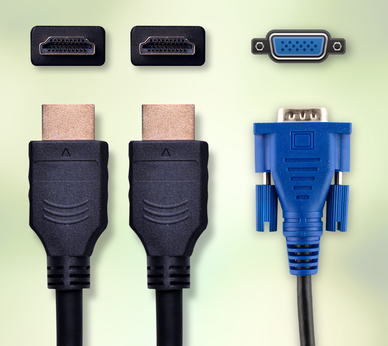 Versatile Connectivity, Dual HDMI & VGA Connectivity