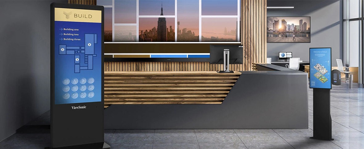 an office lobby