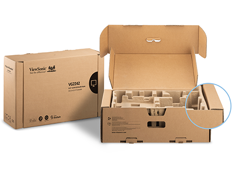 an open cardboard box