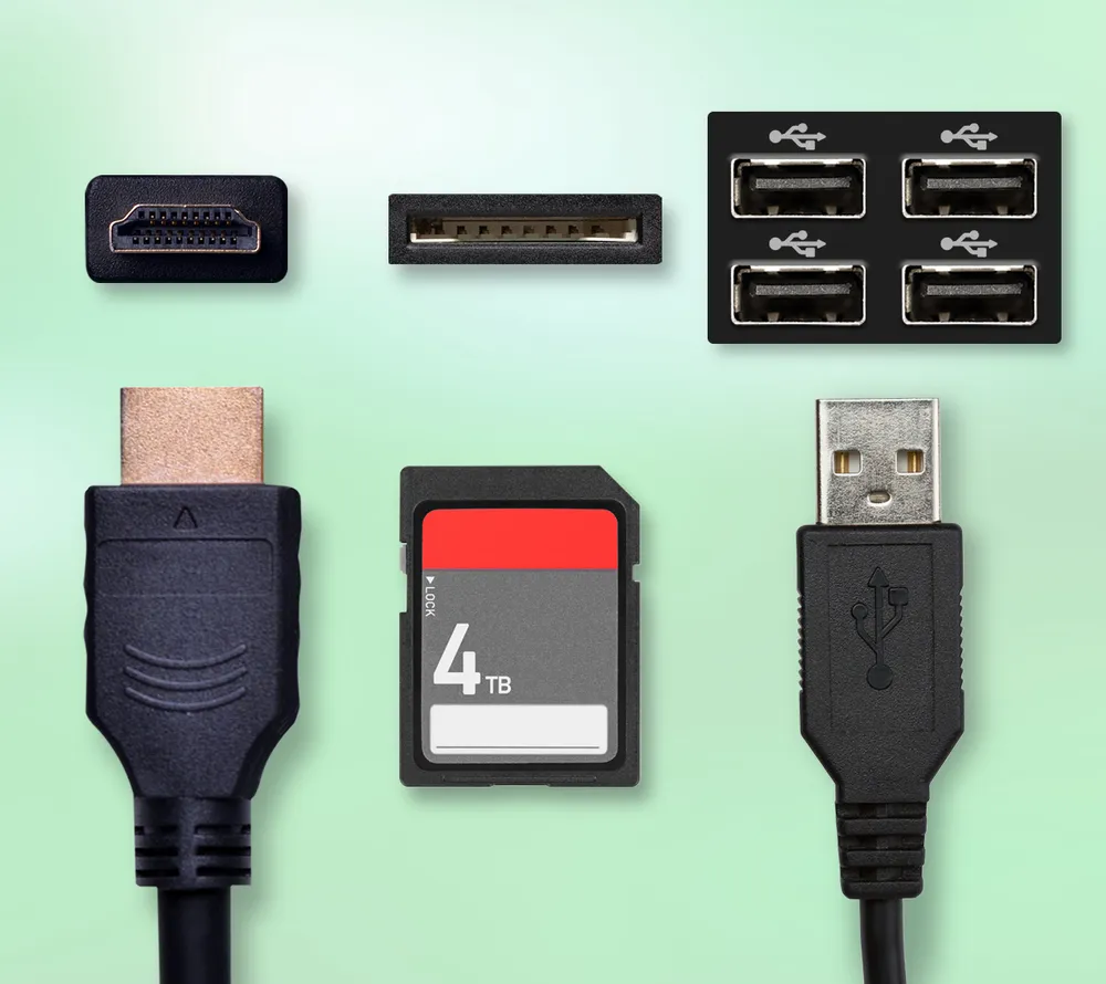 Versatile Connectivity, 4 USB Ports