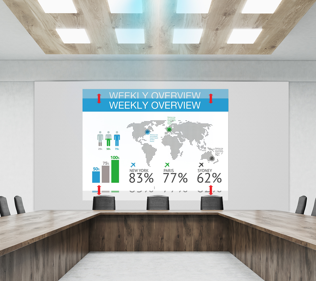 Vertical/Horizontal Lens Shift with Centered Lens, Flexible Installation