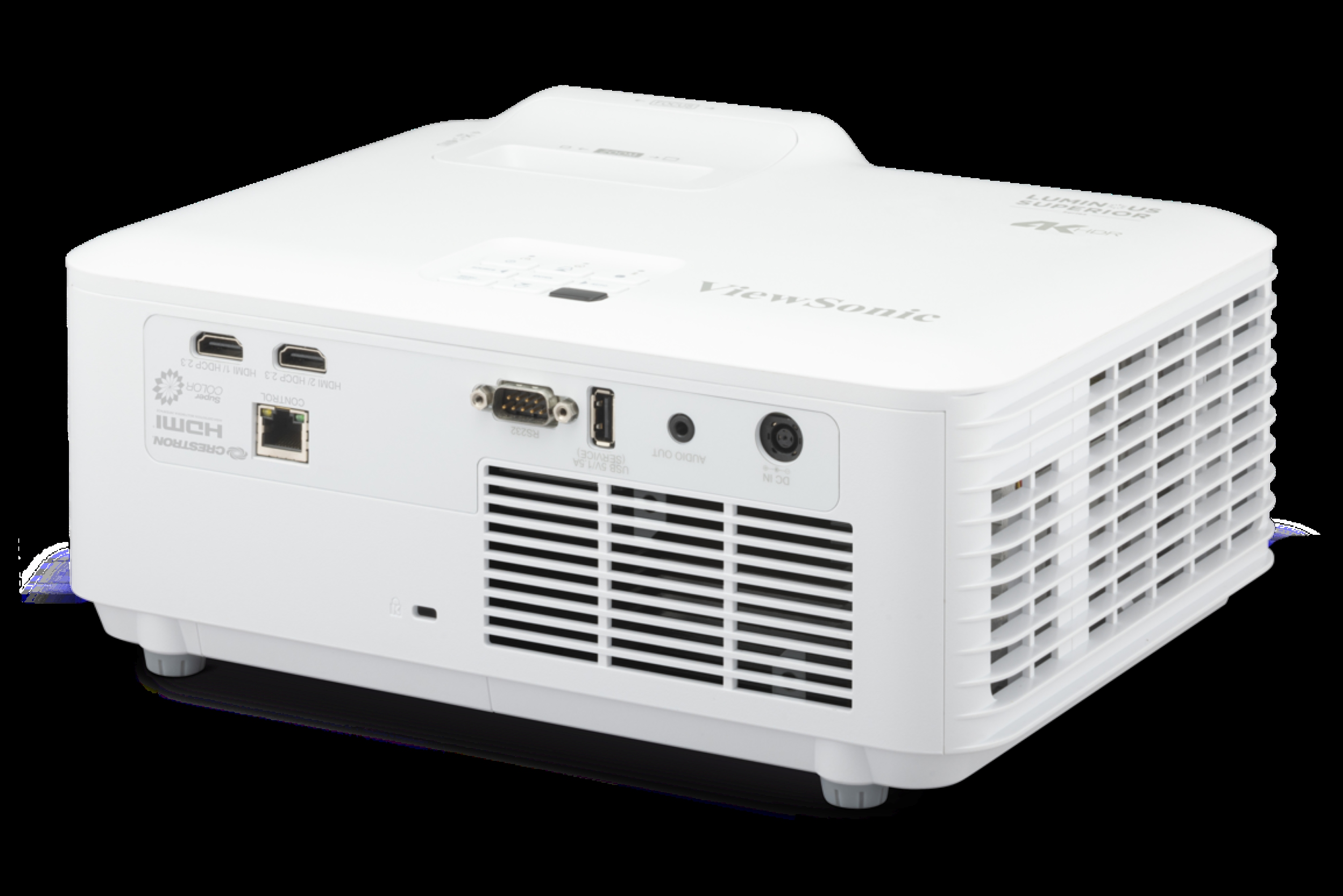 Image4_LSD500-4K back view shown, featuring centralized LAN control for efficient management