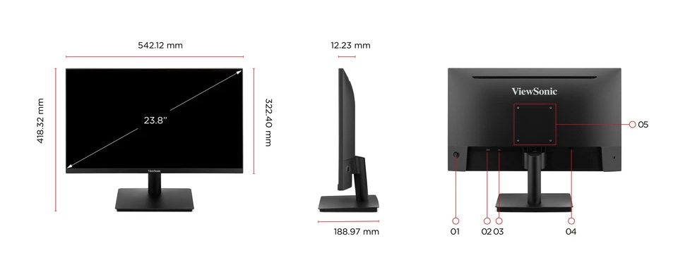 Dimension & I/O Ports 1