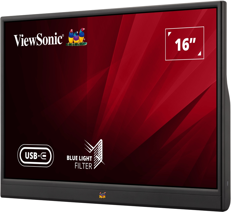 ViewSonic モニター 本体 ViewSonic VA1655 16” USB-C Lightweight Portable Monitor