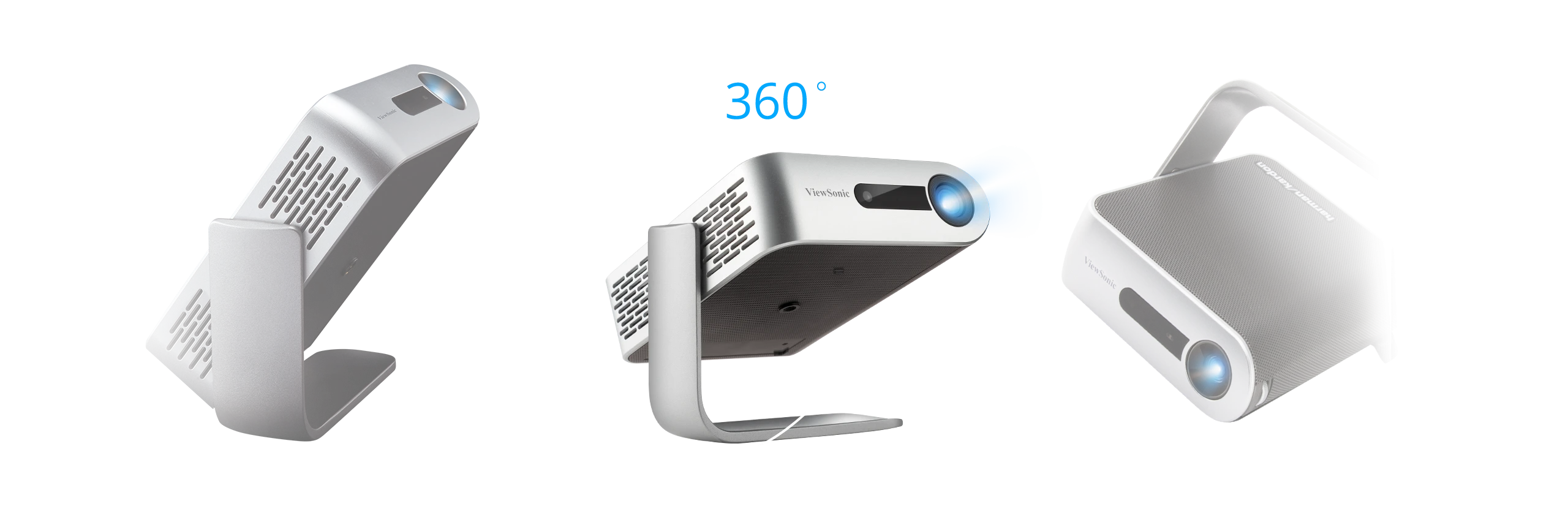 ViewSonic M1+_G2 Smart Portable LED Projector with Harman Kardon  