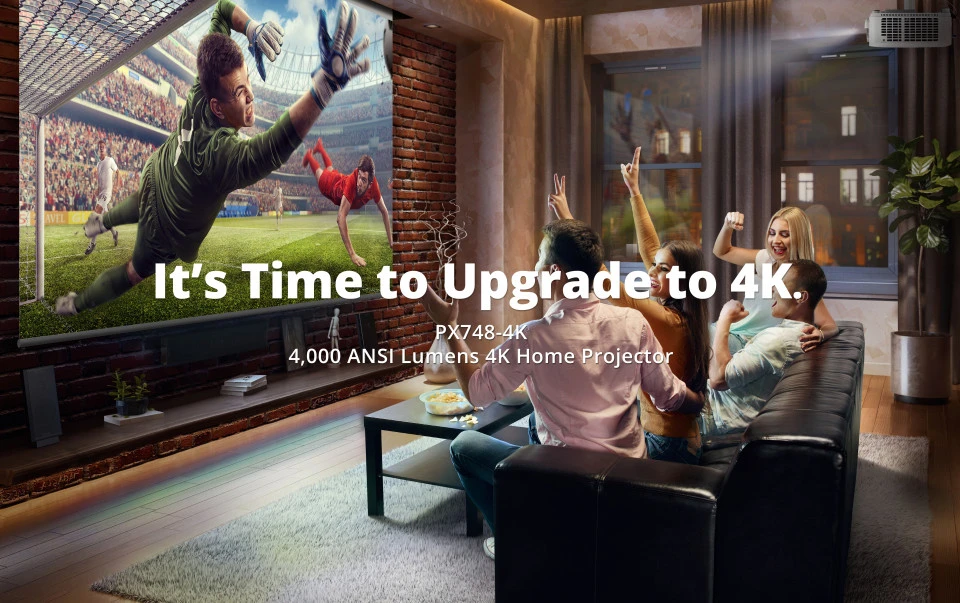ViewSonic PX748-4K 4,000 ANSI Lumens 4K Home Projector - ViewSonic