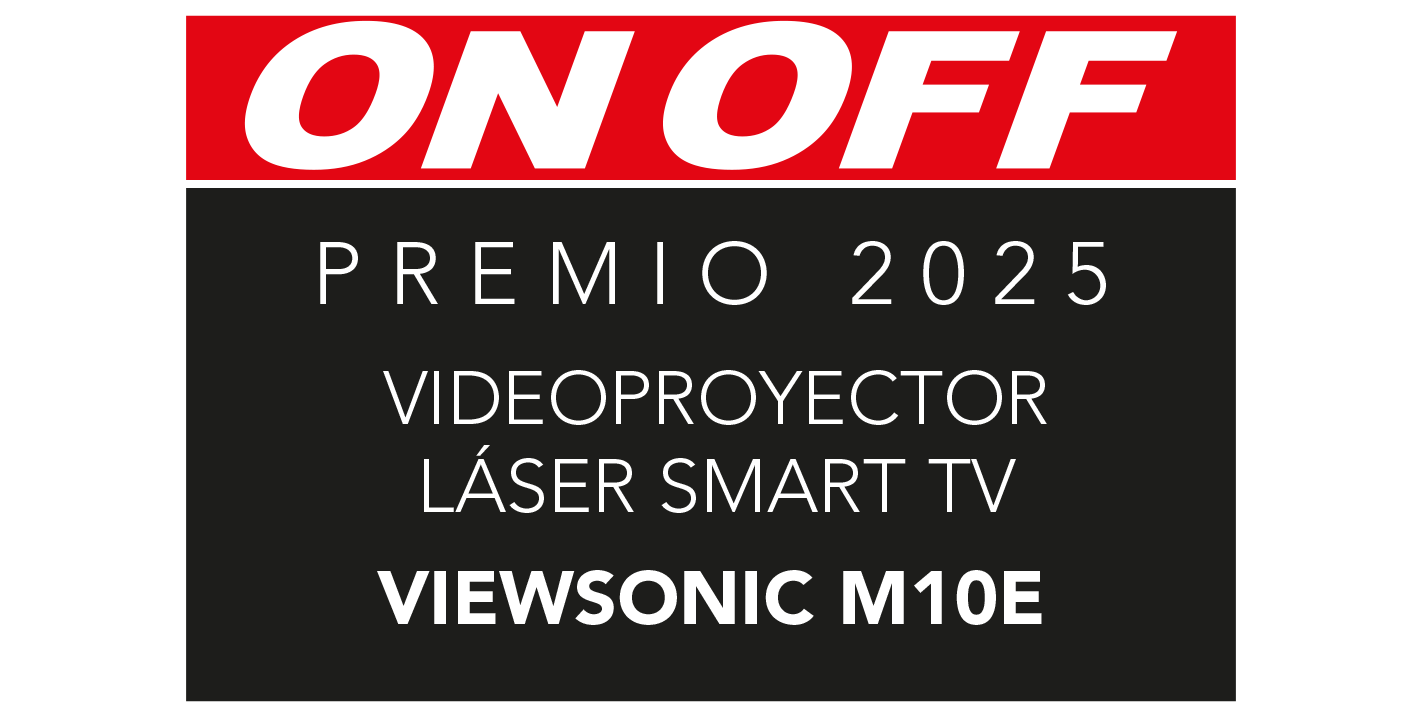 ViewSonic M10E has been recognized by ON OFF magazine as the Best Laser Smart TV Projector of the Year 2025