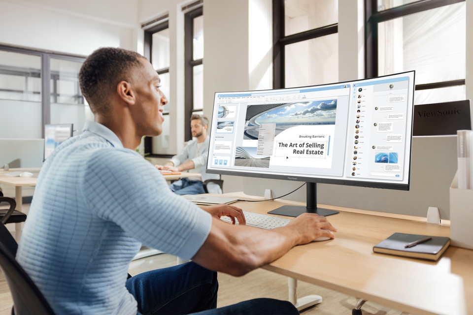 Ergonomic Workstation with One Cable Solution 1