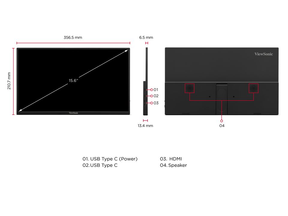 Dimension & I/O Ports 1