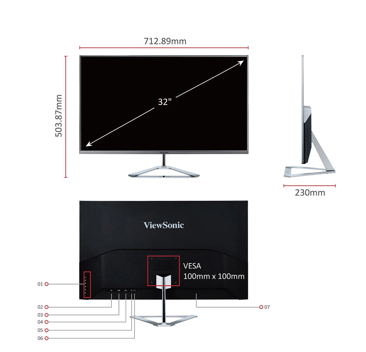 ViewSonic VX3276-MHD-3 32” Entertainment Monitor - ViewSonic Україна