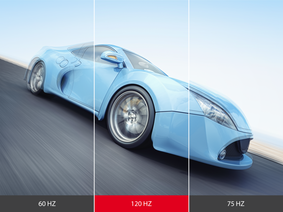 Płynny obraz dzięki częstotliwości odświeżania 120 Hz 1