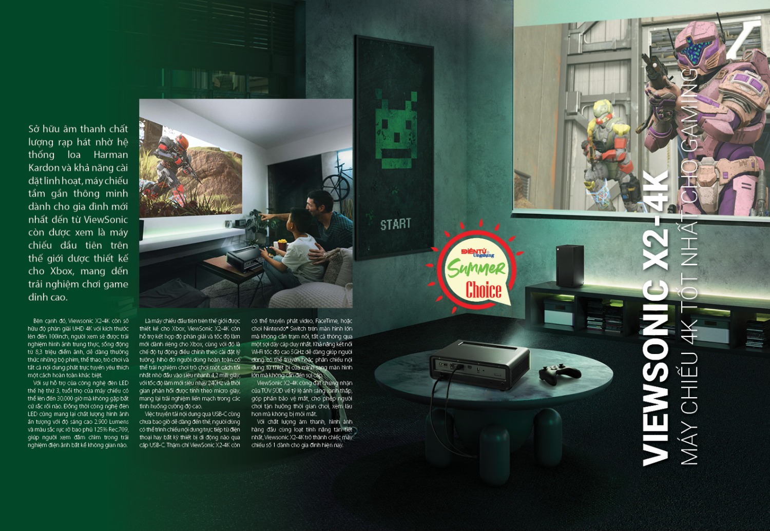 Editor's Choice 2023: ViewSonic X2-4K máy chiếu 4K tốt nhất cho gaming