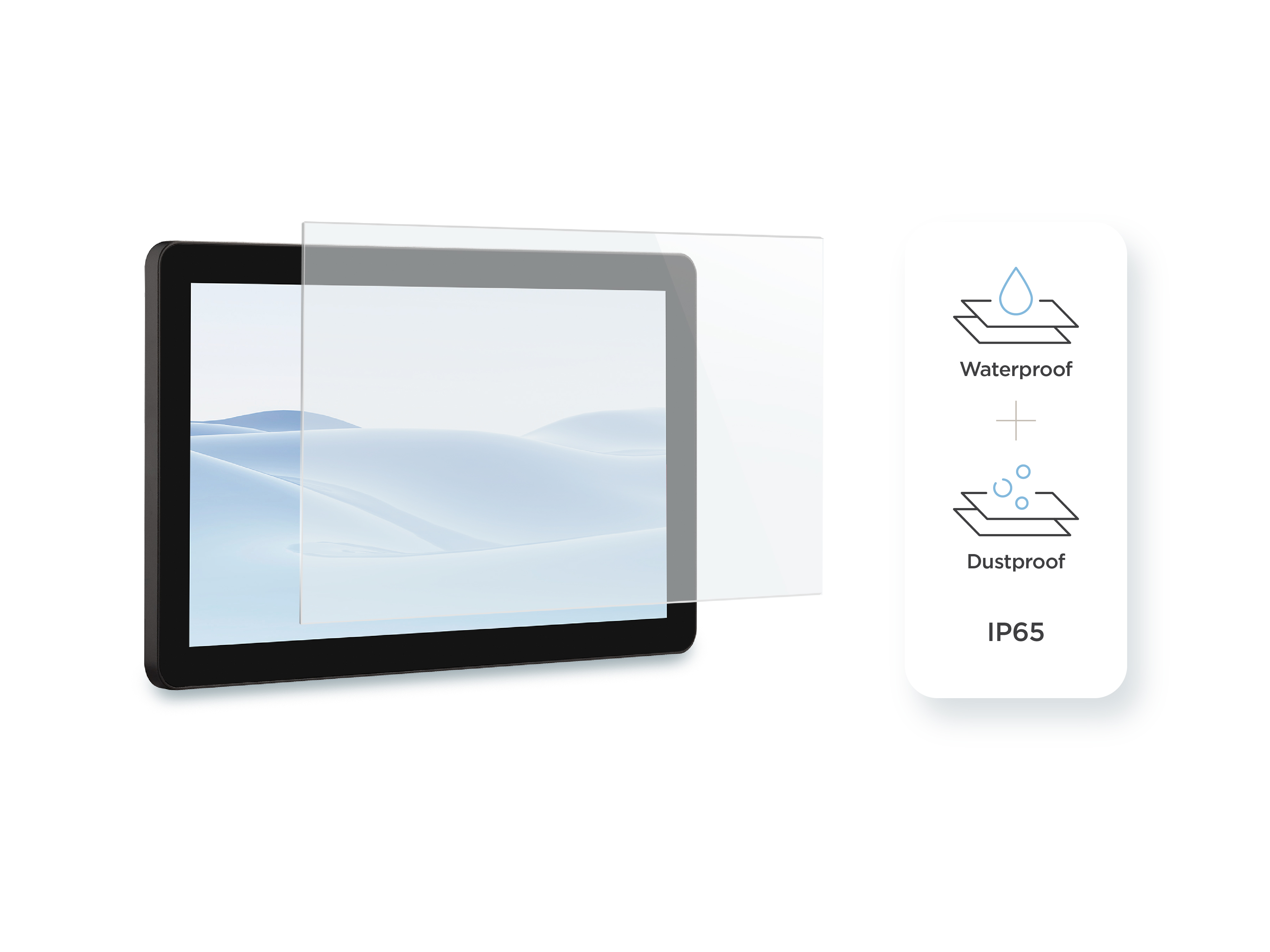 IP65 Dustproof & Water-resistant Screen 1