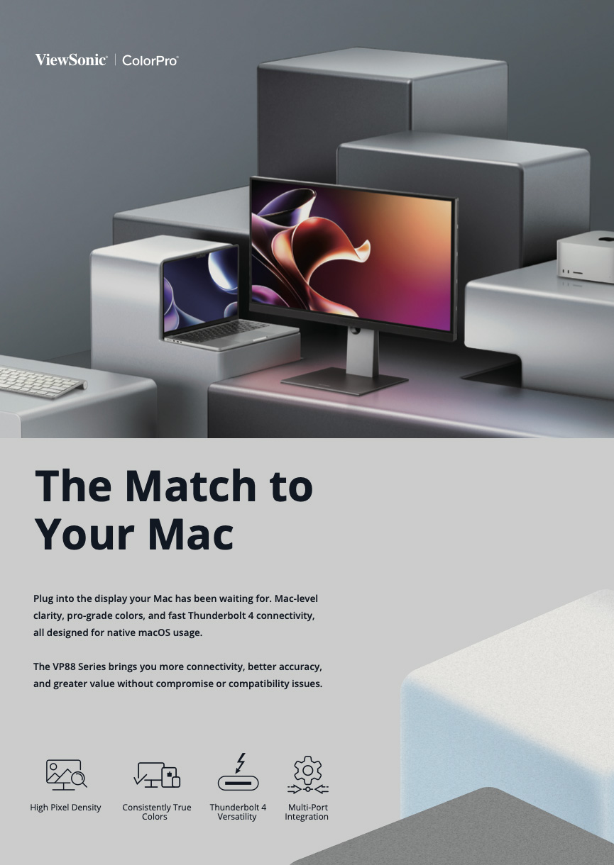 The Match to Your Mac-ColorPro VP88 Series Brochure