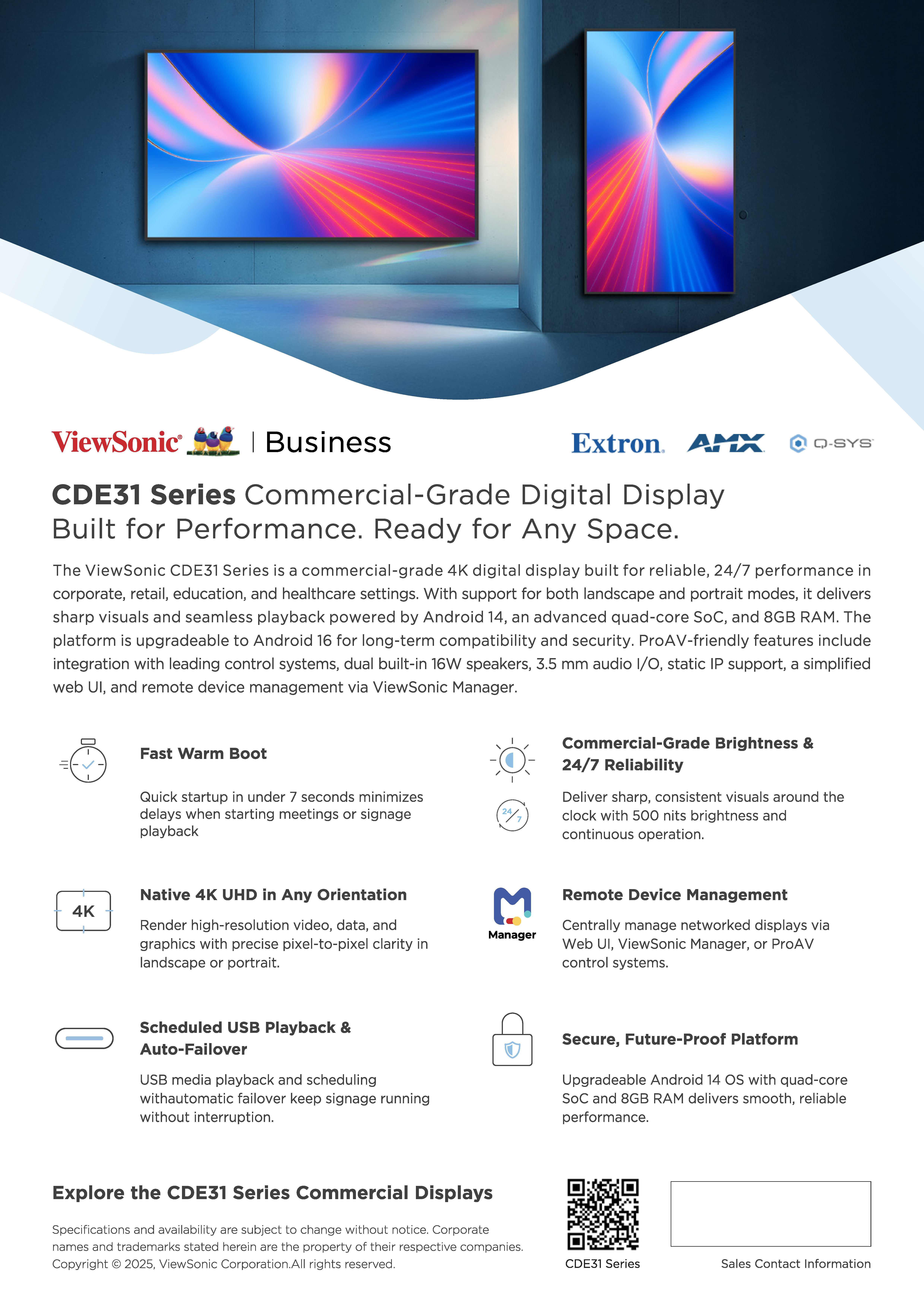 CDE31-1C Series - SellSheet - ViewSonic