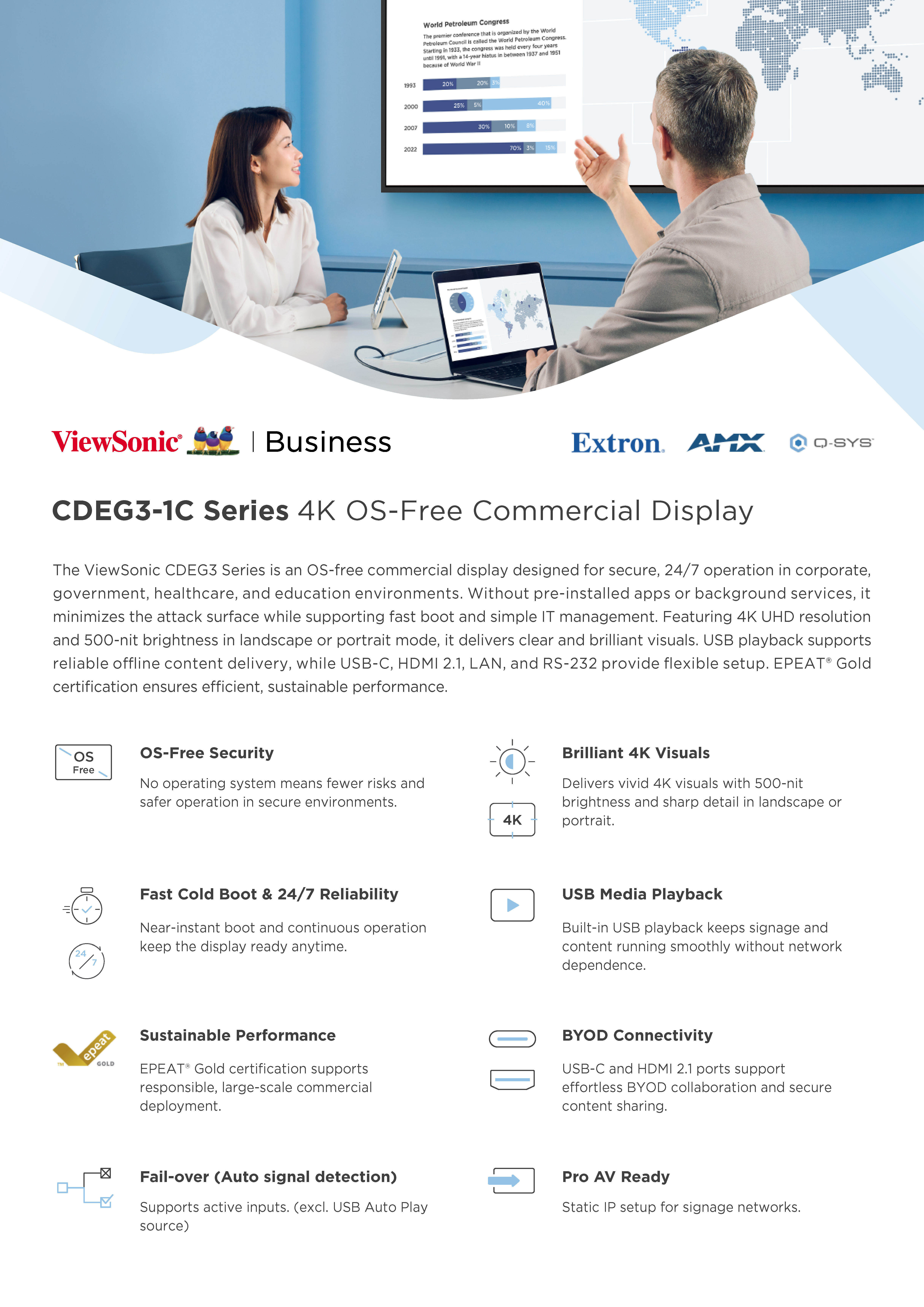 CDEG3-1C Series - SellSheet - ViewSonic