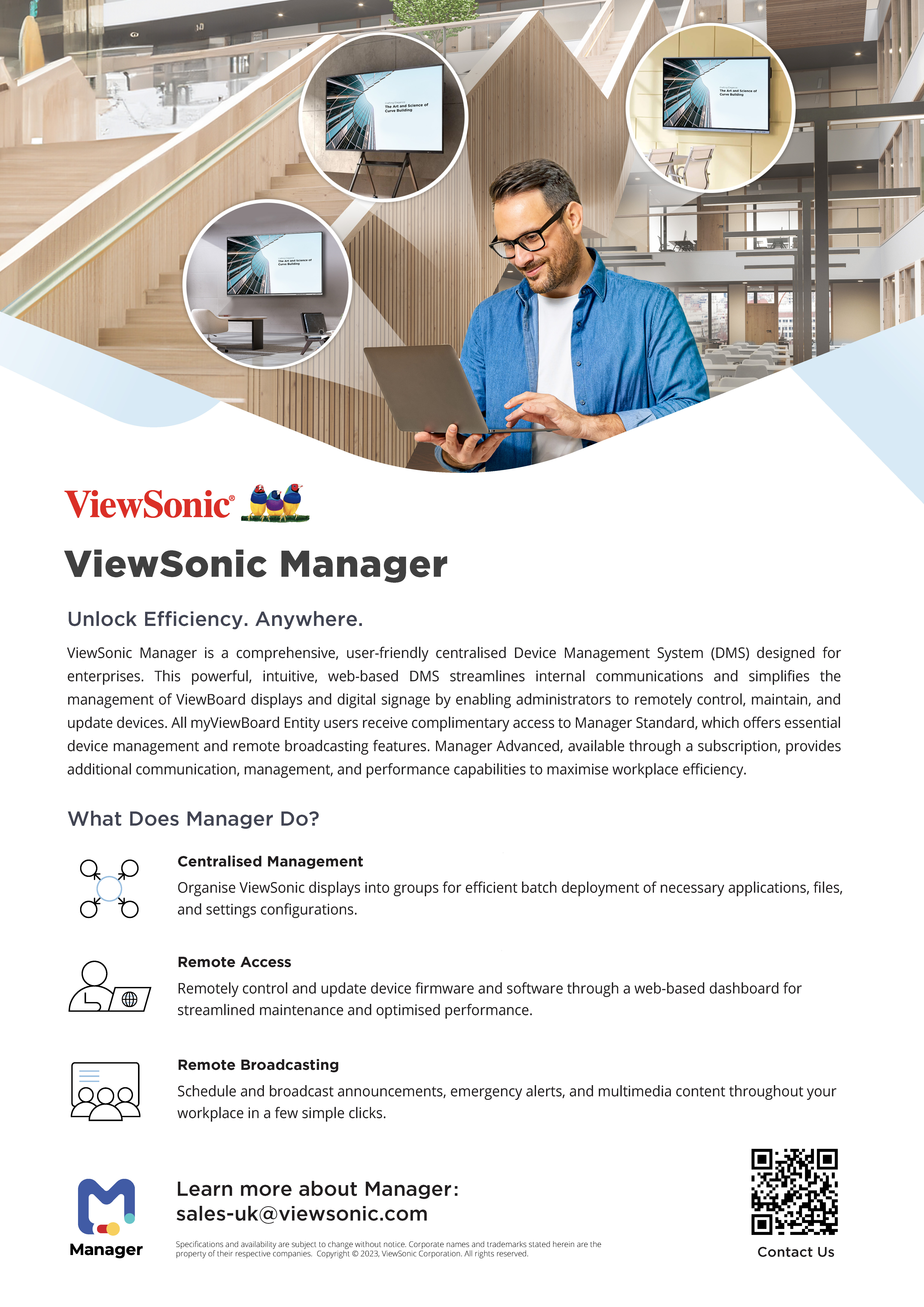 Manager - Sell Sheet - ViewSonic