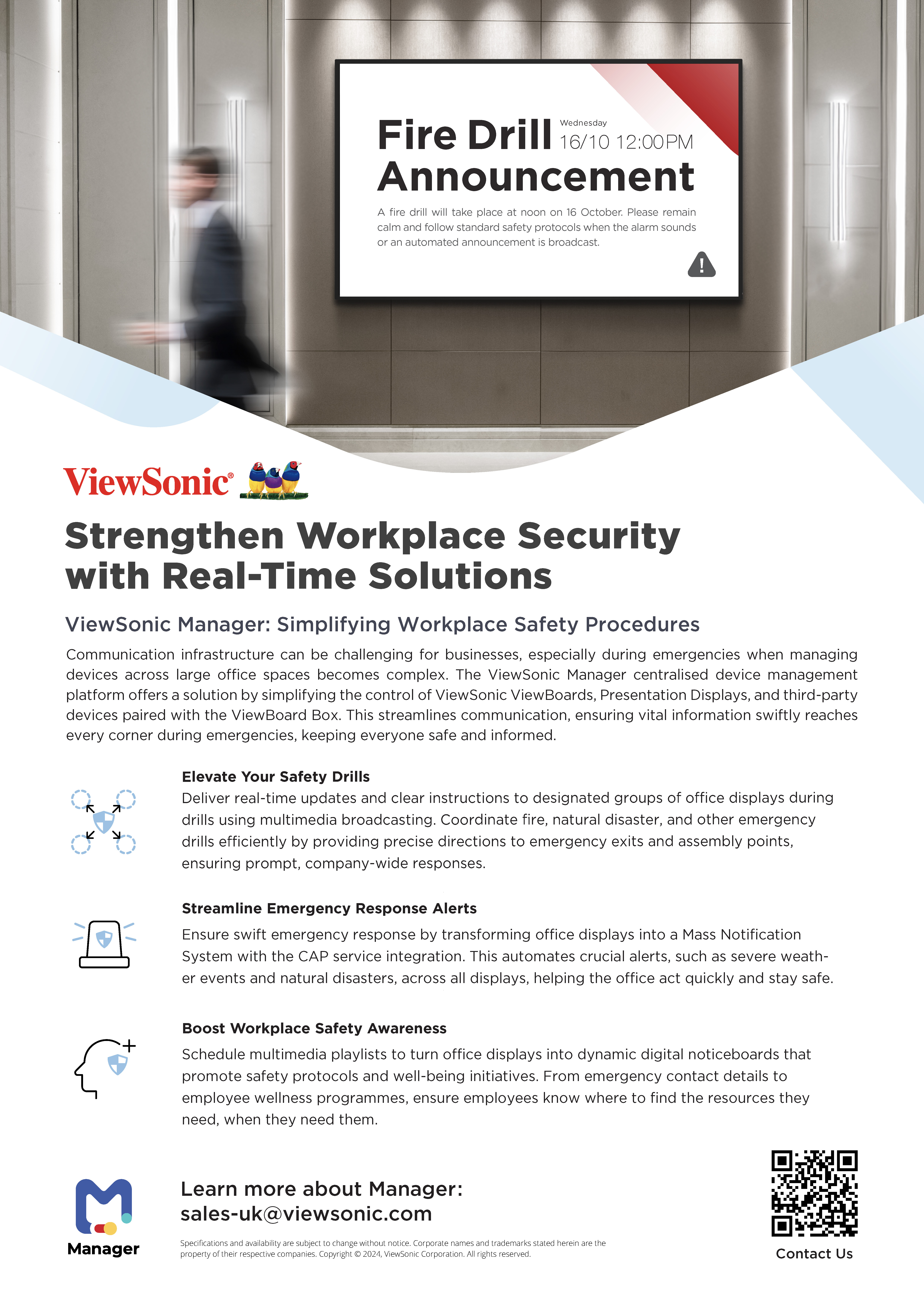 Manager for Workplace Security - Sell Sheet - ViewSonic
