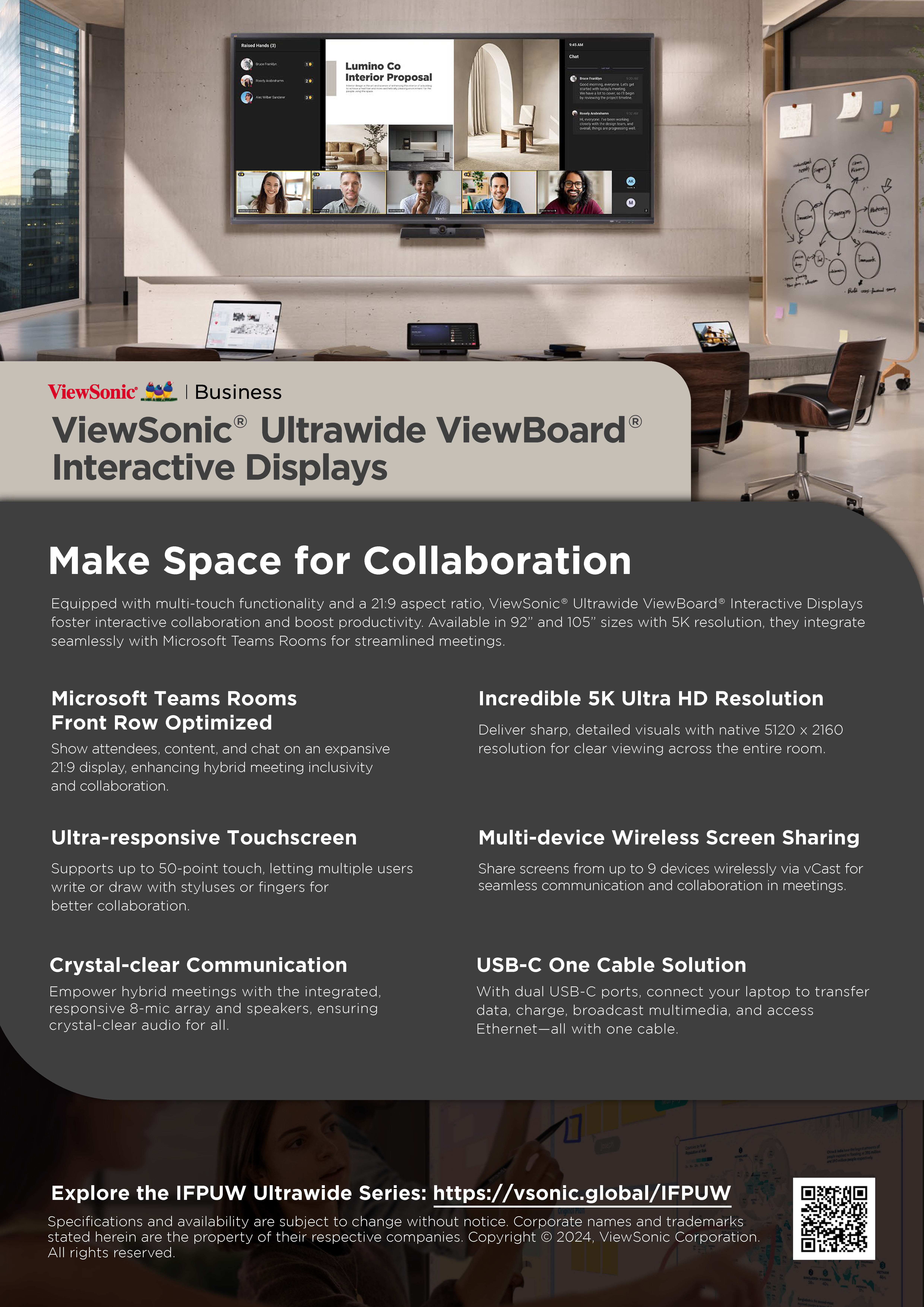 IFPUW Series - Sell Sheet - ViewSonic